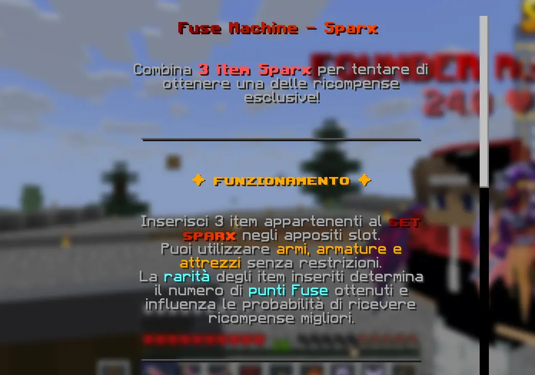 Spiegazione del funzionamento della Fuse Machine Sparx